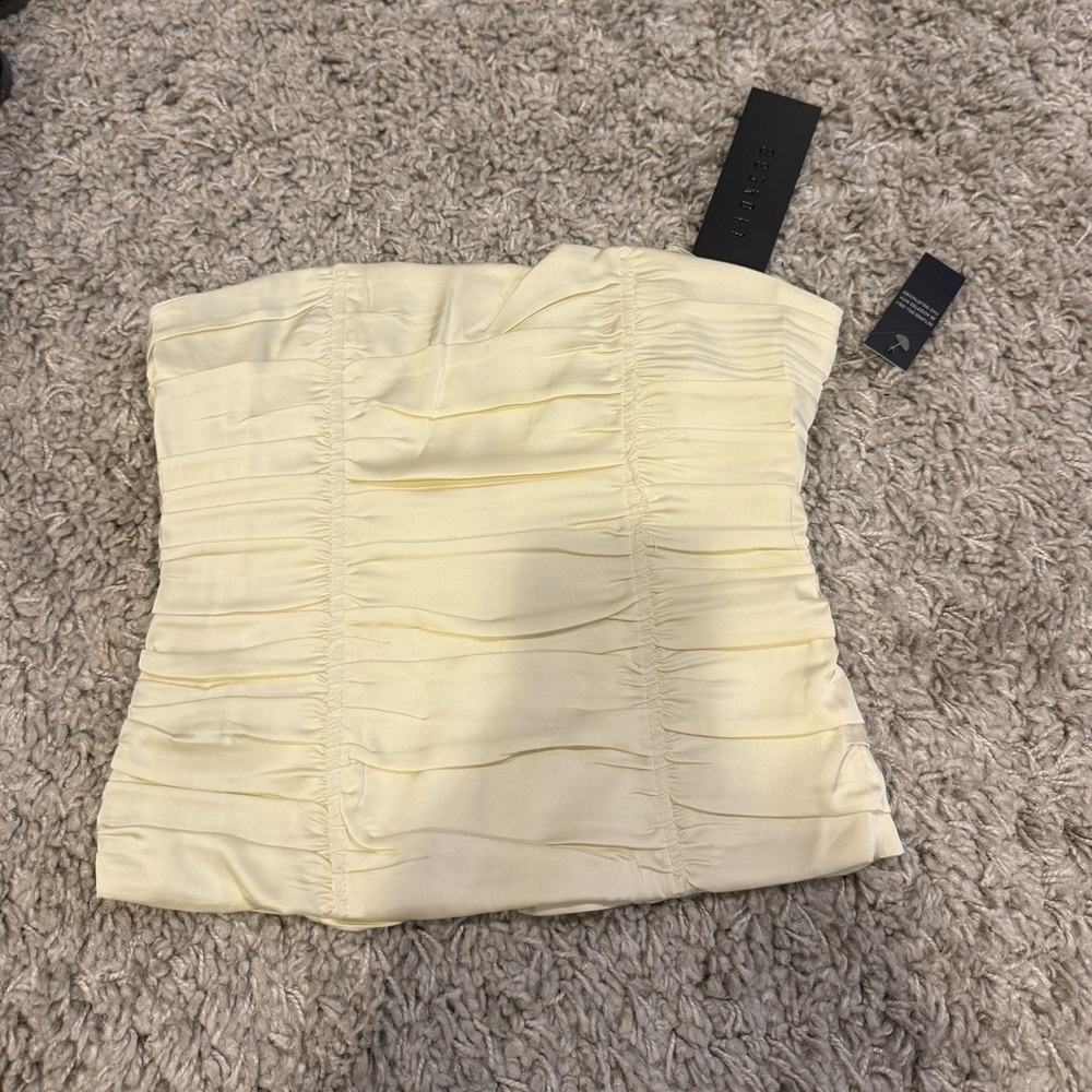 Lioness Cream Strapless corset